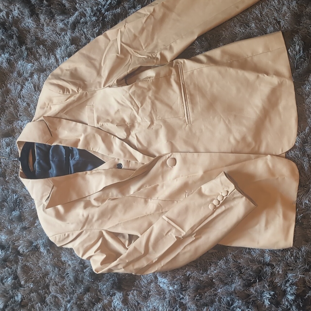 Women's Tailored 3 Piece Dress Suit In Tan - Picture 4 of 14
